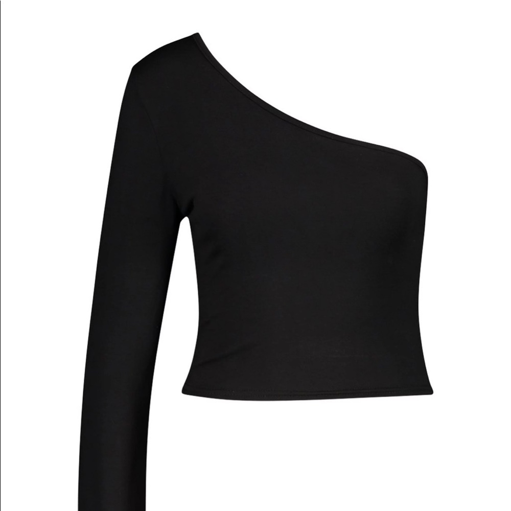 On Shoulder Crop Top